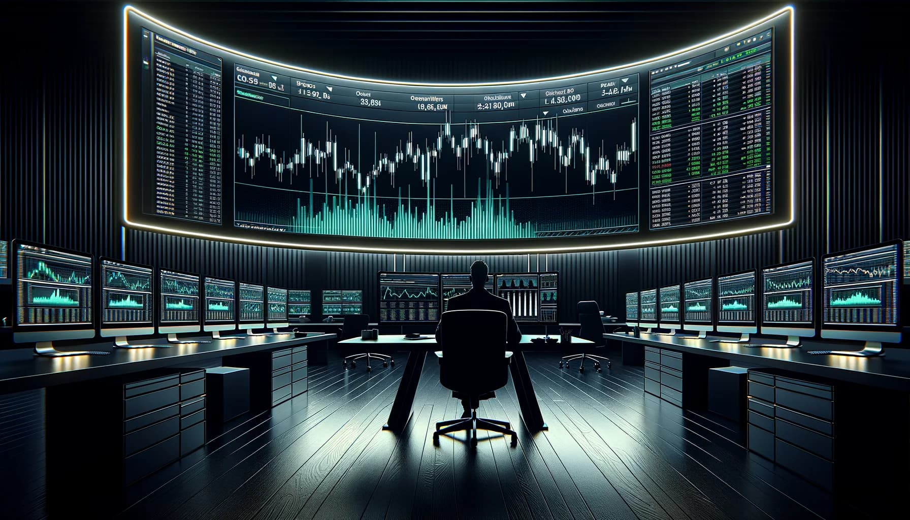 Smart Money Concepts with order blocks and liquidity on dark ultrawide setup