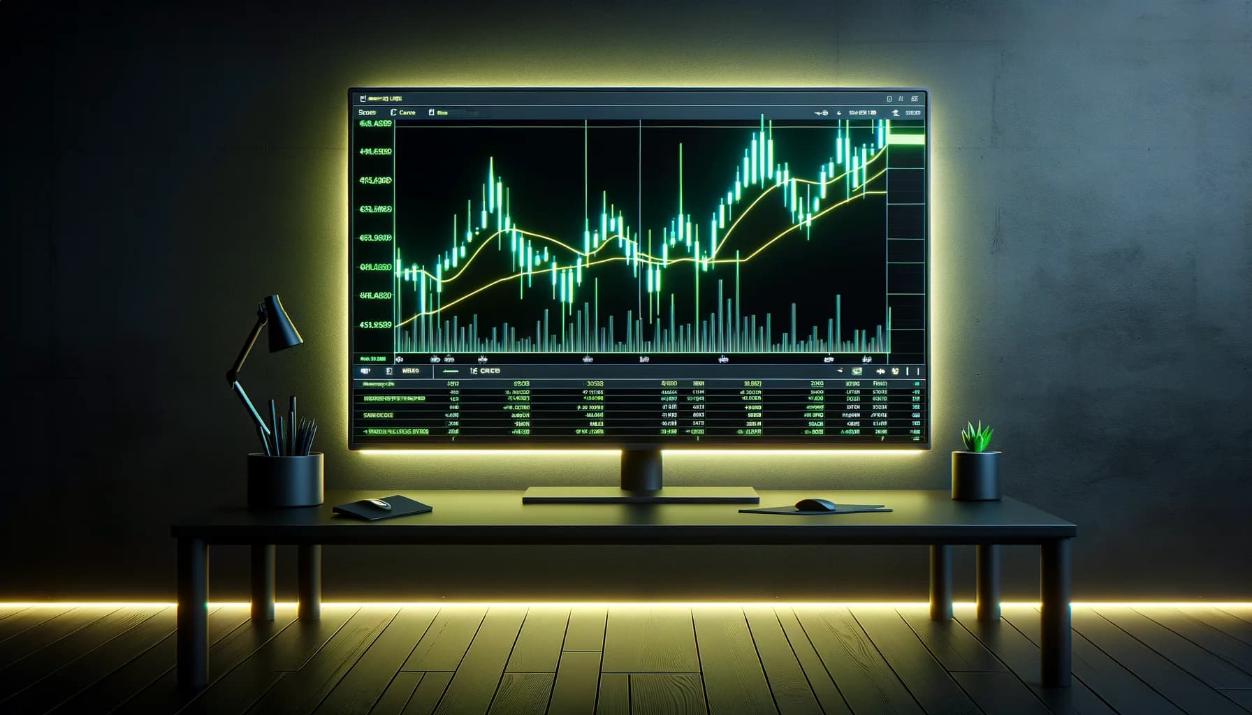 Gráfico de trading mostrando niveles de soporte y resistencia con reacciones de precio en zonas clave